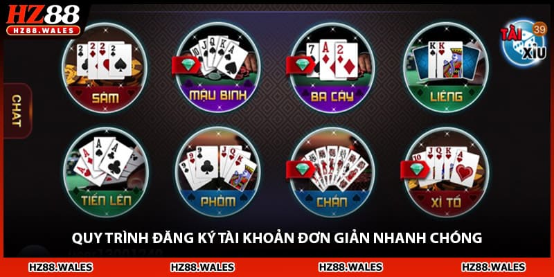 Quy trình đăng ký tài khoản đơn giản nhanh chóng